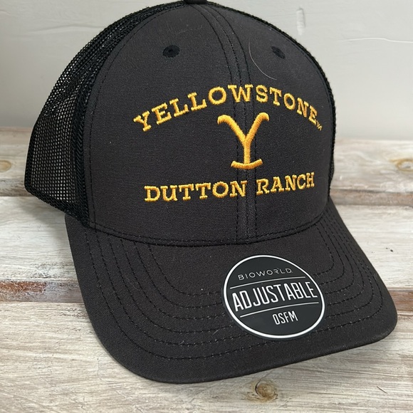Bioworld | Accessories | Nwt Yellowstone Dutton Ranch Black Hat | Poshmark